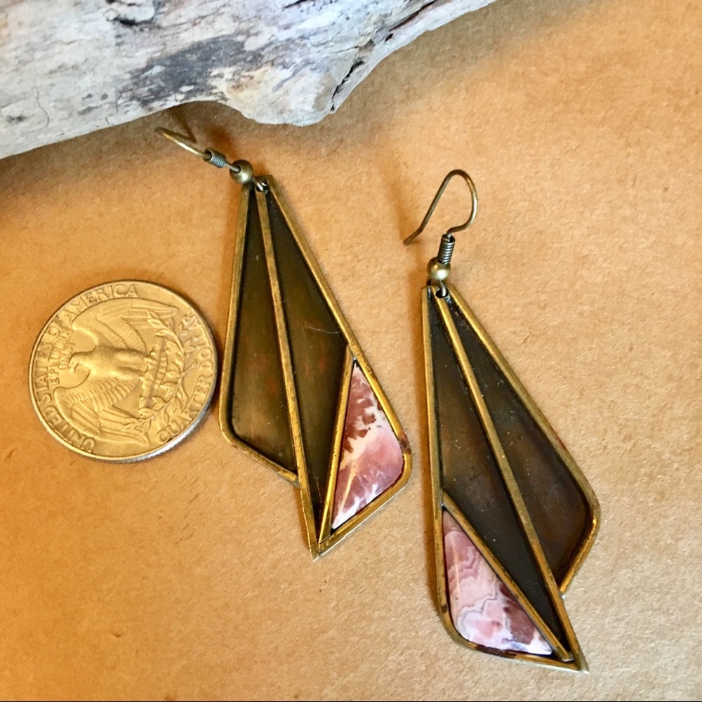 Copper cuff bracelet/earring set from Europe - Picture 4 of 5